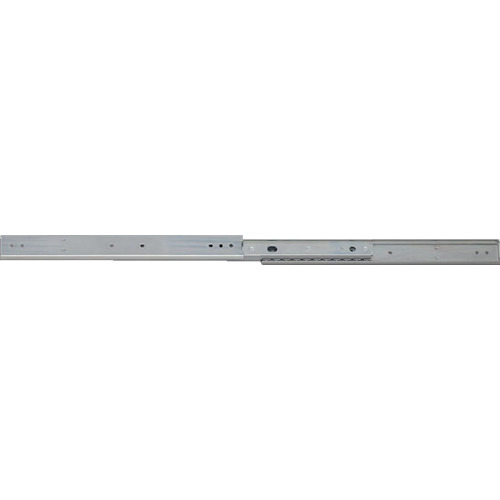 【特長】■3メンバーのスライドレールです。　■全長が12inch(304.8mm)から28inch(711.2mm)まであります。　【用途】■自動機器、自動車内装、ショーケースなどに。【仕様】■幅(mm)：19.1■高さ(mm)：35.3■長さ(mm)：508■移動距離(mm)：529■定格荷重(N)ペア/垂直：451■タイプ：ストップタイプ■中荷重用■3メンバー■取付ねじ：M4バインド小ねじ又はトラス小ねじ　■ストップタイプ【材質・仕上】■冷間圧延鋼（SPCC)■表面処理：ユニクロメッキ