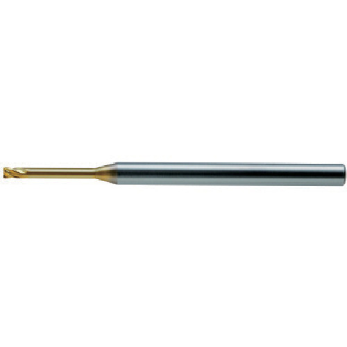 ユニオンツール 超硬エンドミルHLRS 4枚刃ロングネックラジアスφ2．5×R0．2×有効長8 HLRS4025-02-080 (..