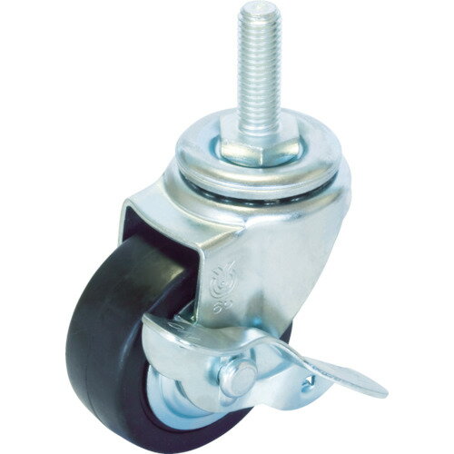 ユーエイ ねじ込み式 自在 キャスター ゴム 車輪径50mm ストッパー付き Sタイプ ST−S型 ネジ寸法M12×35..