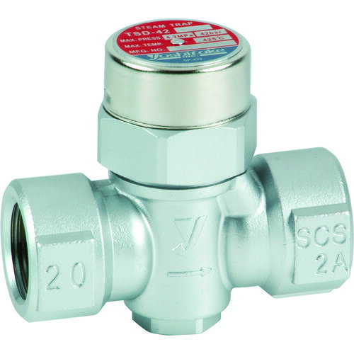 ヨシタケ ディスク式スチームトラップ 呼び径：15A、1／2B TSD-42-15A 【382-5680】