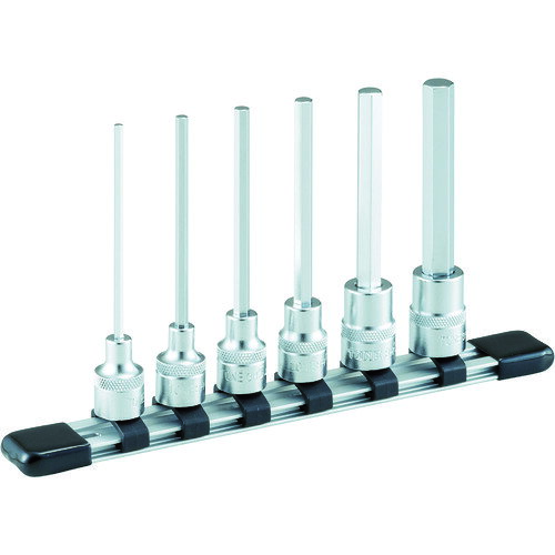 乐天商城 - TONE ロングヘキサゴンソケットセット（ホルダー付） 6pcs 差込角9．5mm HH306L 【387-6527】