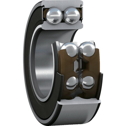 SKF 複列アンギュラ玉軸受、軸受両端シール 内径17mmX外径47mmX幅22．2mm 3303 A-2RS1TN9/MT33 【390-4..