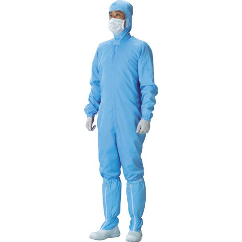 ADCLEAN クリーンスーツ ブルー M CJ10322M 【401-3786】(4.0)
