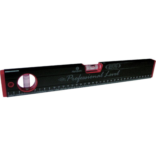 KOD マグネット付 箱型アルミレベル（黒×赤） RB-270M150MM 【405-0851】
