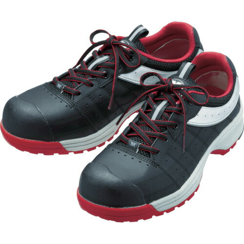 ミドリ安全 トウガード付 ワイド樹脂先芯入りスニーカー MPN−902 22．5 MPN-902-BK/R-22.5 【405-8950】