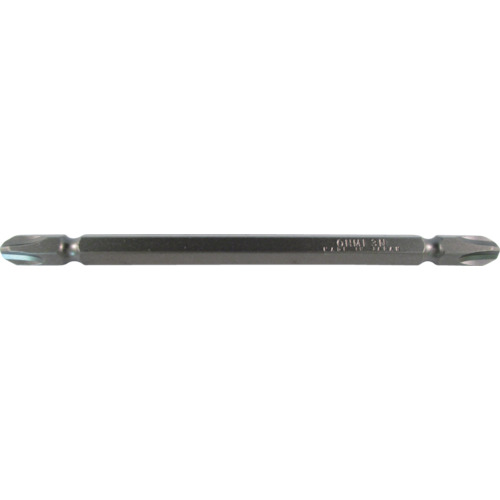 近江 両頭ドライバービット 六角6．35mm 溝13差込 刃先＋3 全長110mm V21W-3-110 【入数：10】 【406-1993】