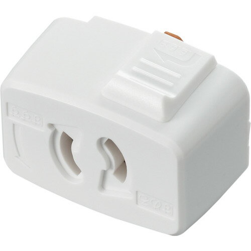 YAZAWA ライティングダクト用抜け止コンセントプラグホワイト SF6013WH 【406-6415】