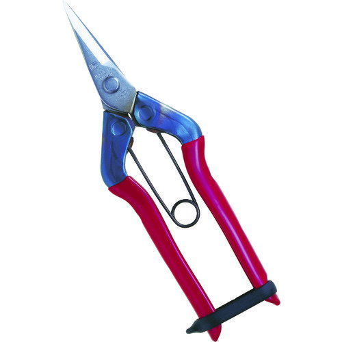 【特長】■刃がステンレス製なのでサビにくいです。■収穫物を傷つけにくいように刃の側面を丸く加工しています。■細かい作業ができるように刃先を細かくしています。【用途】■農作業全般に。■果樹、野菜の収穫、摘果、摘花作業。【仕様】■刃長(mm)：...