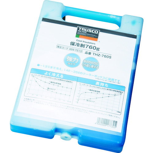 TRUSCO 保冷剤 760g 強冷タイプ THZ-760S 【409-7513】