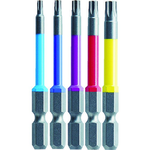 アネックス ヘクスローブカラービット5本組 全長65mm ACTX5-65L 【413-3625】