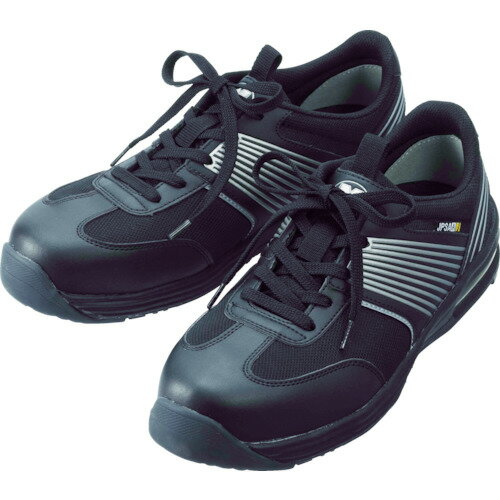 ミドリ安全 静電耐滑ワイド樹脂先芯スニーカー ISA−801S 25．5cm ISA-801S-BK-25.5 【416-6817】