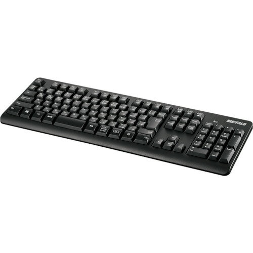バッファロー Bluetoothキーボード スタンダード フル ブラック BSKBB100BK 【417-2236】