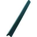 カーボーイ PUクッションL字型1000mm ブラック PU21 【417-4372】