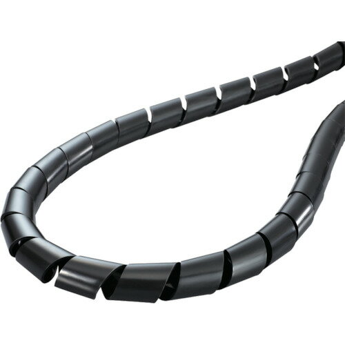 ヘラマンタイトン スパイラルチューブ （ポリエチレン製 耐候グレード） 黒 長さ100m TS-2.6-W 【433-7..