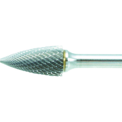 TRUSCO 超硬バー トンガリ型 Φ12．7X刃長25X軸6 ロング ダブル TB4C127L150 【436-4465】
