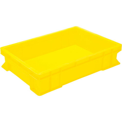 ヒシ S型コンテナ有効内寸579×387×124mm 黄 S-30 Y 【437-2271】