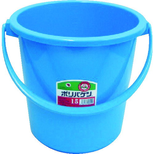 【特長】■PLマーク認定品で内容物が飲食物でも安心してお使いいただけます。■1L単位目盛り付です。■太くてしなりにくく持ちやすい中空構造取手です。【仕様】■容量(L)：15■間口(mm)：350■奥行(mm)：315■高さ(mm)：305■梱包単位：20(メーカー直送の場合、梱包単位以下は小口運賃別途)【材質・仕上】■ポリエチレン（PE）