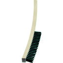 LESSMANN 4行 ロング木柄ハンドブラシ 鋼線 122401 【442-4689】