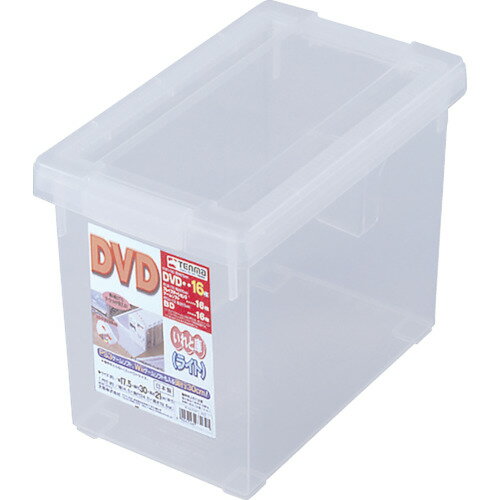 TENMA DVDいれと庫（ライト） クリア 175×300×210 110005781 【444-8855】