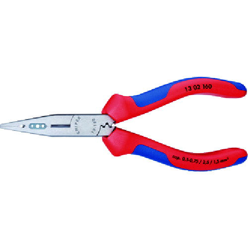 KNIPEX 電気技師用ラジオペンチ 160mm 1302-160 【446-7256】