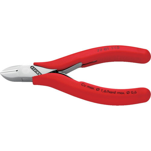 KNIPEX 115mm 精密用ニッパー 115mm 7701-115 【446-8945】