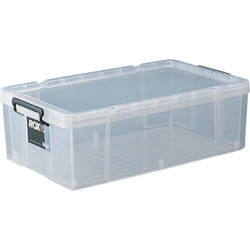 TENMA フタ式収納ケース ロックス 740M クリア 440×740×230 110001174 【447-7073】