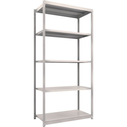 TRUSCO スチールラック M1．5型軽中量棚 1160X595X2400 5段単体 ネオグレー M1.5-8465 NG(ネオグレー) ..