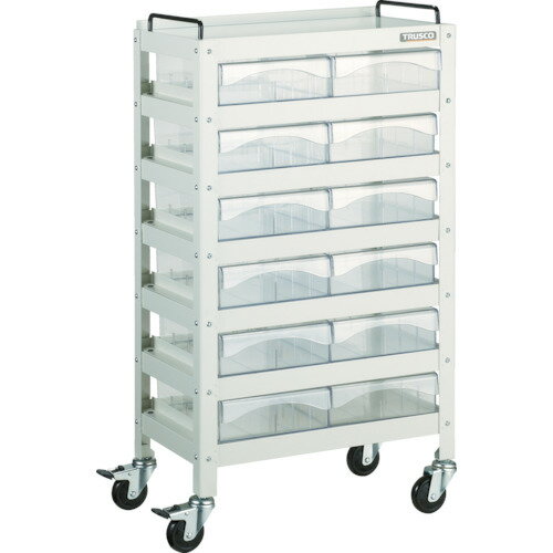 TRUSCO ツールワゴン ファイルラビット 540X330XH970 A4深引出X12 FRB-957D12 【450-2647】