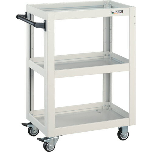 TRUSCO ツールワゴン ドルフィン 600×400 ウレタン車輪 ホワイト DLWS-963U-W 【454-7977】