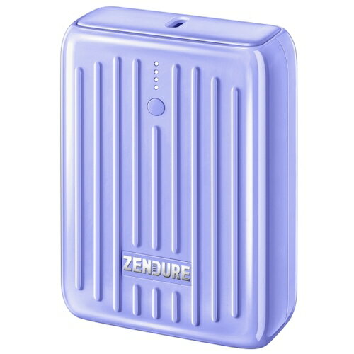 ゼンデュア モバイルバッテリー SuperMini パープル 10000mAh ZDSM10PD-PU 【455-4240】