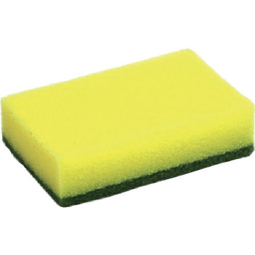 オザックス 抗菌カラーたわし イエロー 10個 00382666 【458-0645】