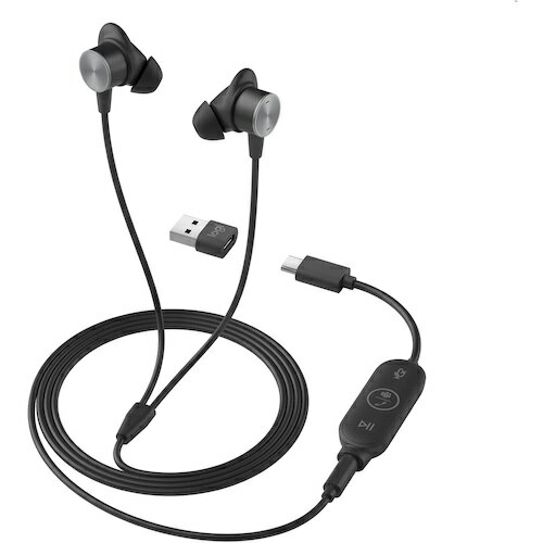 ロジクール Zone Wired Earbuds ZONEWEBMS 【458-4865】