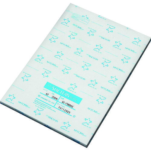 【特長】■100%離解可能（水に溶ける材料を使用）な樹脂含浸タイプの無塵紙です。■揉みテストおよびこすりテストで0.1μ以上のゴミがほとんど発生しません。■トナーの乗りがよく、定着温度を上げてもカールが起きません。■上質紙と同様に古紙回収で...