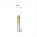 ナカニシ チタンコート超硬カッター 球(シングルカット) 刃径5mm 刃長5mm 21292 【476-1952】