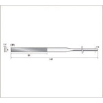 ナカニシ ダイヤモンドヤスリ ＃200 平 刃長50×刃幅6 57117 【477-1788】