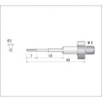 ナカニシ 電着ダイヤモンドヤスリ（全長40mm刃長7mm刃幅2mm） 60156 【477-2199】