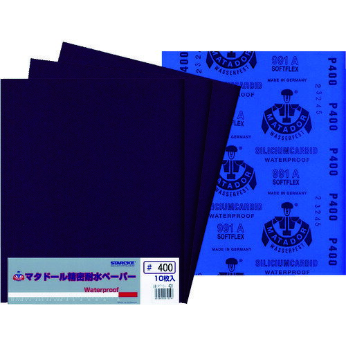 ベルスター マタドール耐水ペーパー ＃400 MT10-400 【入数：10】 【477-5601】