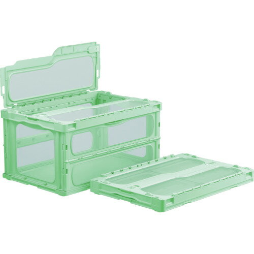 【特長】■スライドロック付で、安心して輸送できます。■マドコンよりも最大20％軽く、折りたたんだ際に30％薄くなっています。■明るいカラーと透明度の高い窓部で、底面以外のどこからでも中身を確認できます。■各辺は透明窓とその周りのフレームの二...