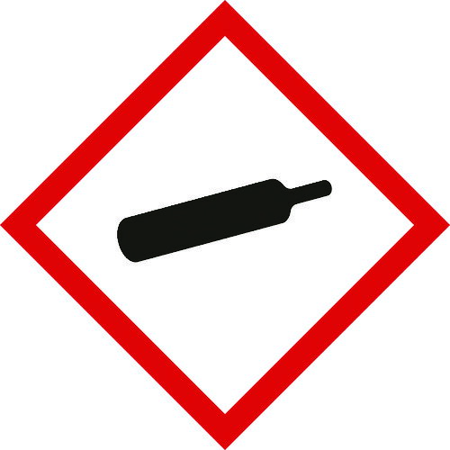 緑十字 GHSステッカー標識 ガスボンベ GHS−5（小） 40×40mm 5枚組 PET 037305 【480-1776】