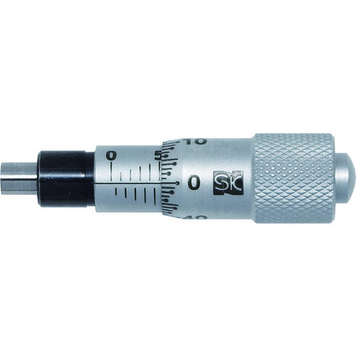 SK 快段目盛マイクロメーターヘッド 測定範囲0～25mm MH-65KD 【486-6029】