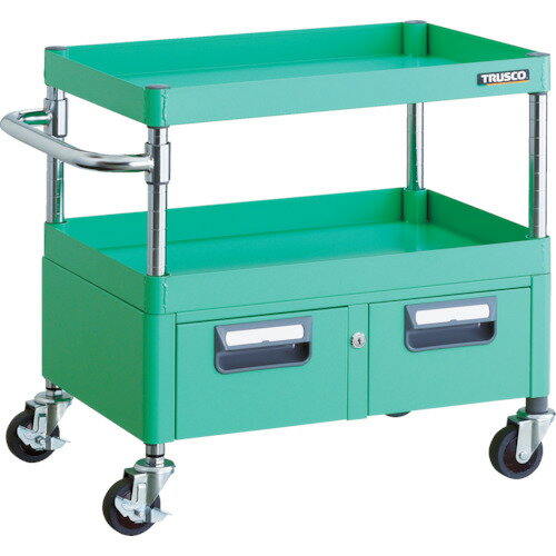 【特長】■抗菌粉体塗装ですので、長く清潔にお使いいただけます。（SIAA抗菌ISO22196：JP0122258A0002X）■深さ113mmの引出しが2つ並んでいる小物管理に適したワゴンです。■引出しには飛び出し防止のラッチ機能が付いてい...