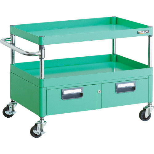 【特長】■抗菌粉体塗装ですので、長く清潔にお使いいただけます。（SIAA抗菌ISO22196：JP0122258A0002X）■深さ113mmの引出しが2つ並んでいる小物管理に適したワゴンです。■引出しには飛び出し防止のラッチ機能が付いてい...