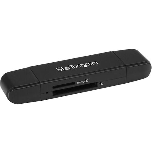 スターテック USBカードリーダー／USB−C ＆ USB−A／SD ＆ MicroSD／2スロット SDMSDRWU3AC 【489-2536】