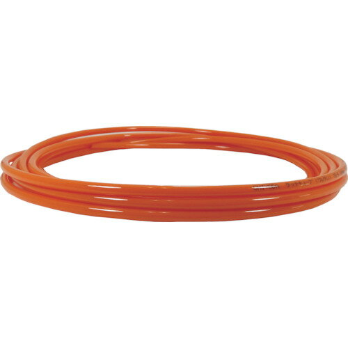 チヨダ ポリウレタンチューブ TEタッチチューブ 外径16mm／全長20m オレンジ TE-16-20 OR 【491-8312】