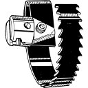 RIDGID 排水管掃除機用パーツ スパイラル鋸刃カッタ(57mm) T‐110 62920 【495-1573】(4)
