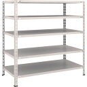 TRUSCO スチールラック 軽量棚 中棚ボルトレス型1200X600X1200 5段 ネオグレー L44W-15 NG(ネオグレー) 【503-5309】