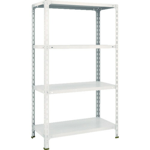 TRUSCO スチールラック 軽量棚開放型 W875XD450XH1500 4段 ネオグレー 53X-14 NG(ネオグレー) 【503-86..