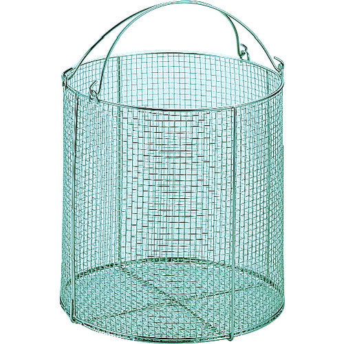 サンワ ステンレス丸型洗浄カゴ 特大 SM-40 【505-6969】