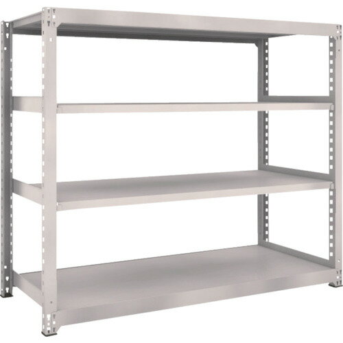 TRUSCO スチールラック M5型 W1800×D721×H1500 4段 単体 ネオグレー M5-5674 NG(ネオグレー) 【506-046..