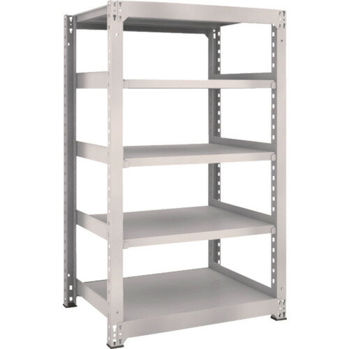 TRUSCO スチールラック M5型 W900×D721×H1500 5段 単体 ネオグレー M5-5375 NG(ネオグレー) 【506-3566】